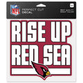 Arizona Cardinals Decal 8x8 Perfect Cut Color Slogan-0