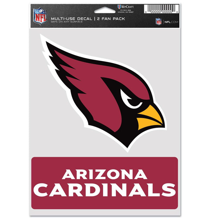 Arizona Cardinals Decal Multi Use Fan 2 Pack-0