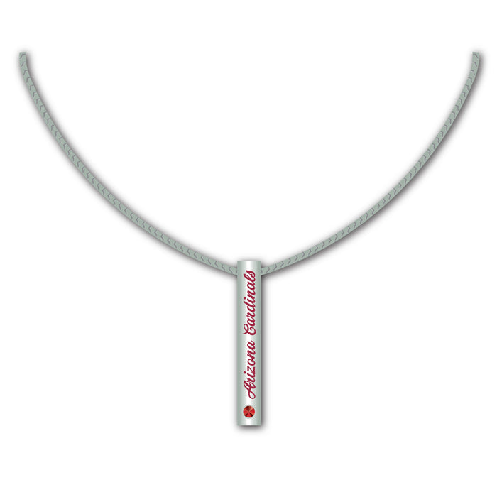 Arizona Cardinals Necklace Silver Bar-0