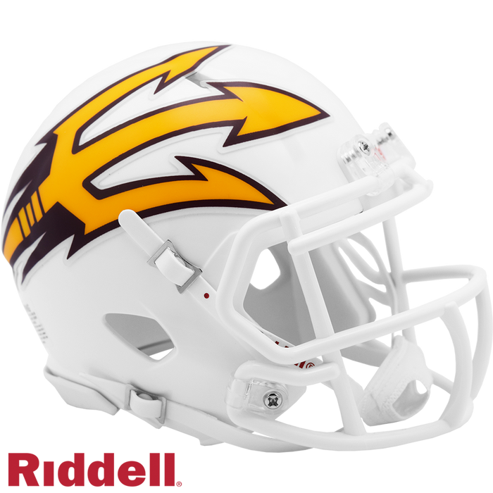 Arizona State Sun Devils Helmet Riddell Replica Mini Speed Style White-0