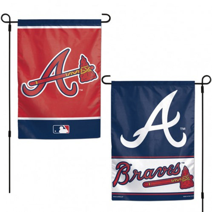Atlanta Braves Flag 12x18 Garden Style 2 Sided-0