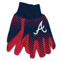 Atlanta Braves Gloves Gloves Two Tone Style Adult Size-0