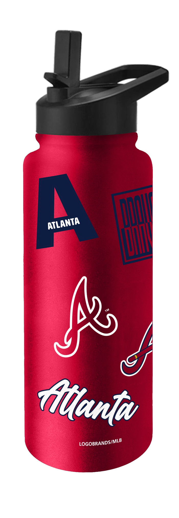 Atlanta Braves Quencher Bottle 34oz Stainless Steel Dreamweave-0