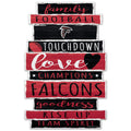 Atlanta Falcons Sign 11x17 Wood Family Word-0