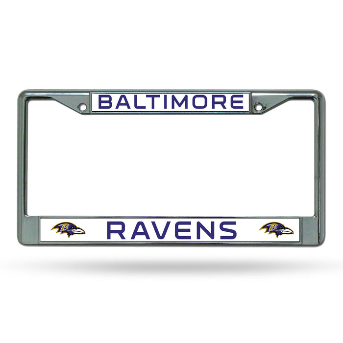 Baltimore Ravens License Plate Frame Chrome-0