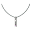 Baltimore Ravens Necklace Silver Bar-0
