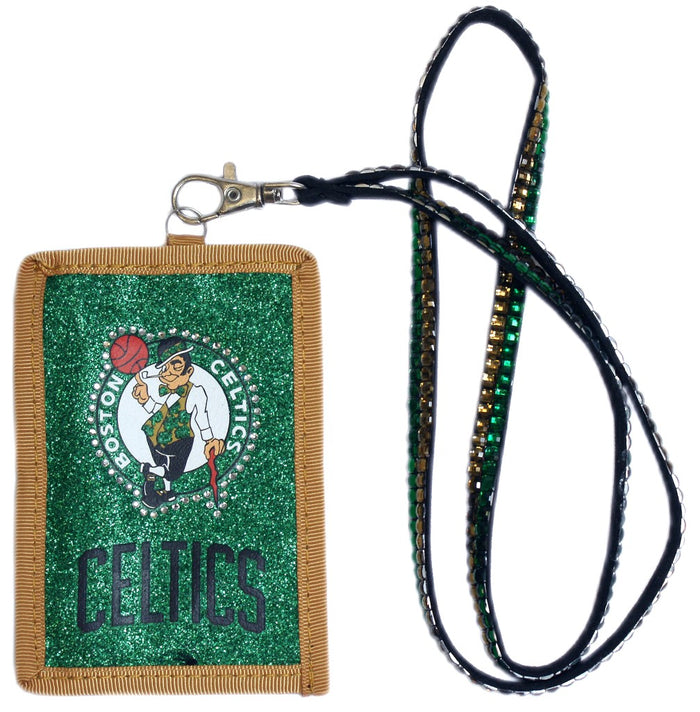 Boston Celtics Wallet Beaded Lanyard Style-0
