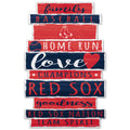 Boston Red Sox Sign 11x17 Wood Family Word-0