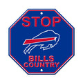 Buffalo Bills Sign 12x12 Plastic Stop Style-0