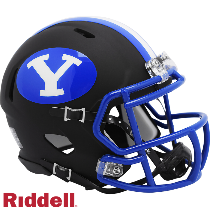 BYU Cougars Helmet Riddell Replica Mini Speed Style Matte Black 2020-0