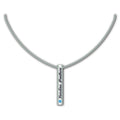 Carolina Panthers Necklace Silver Bar-0