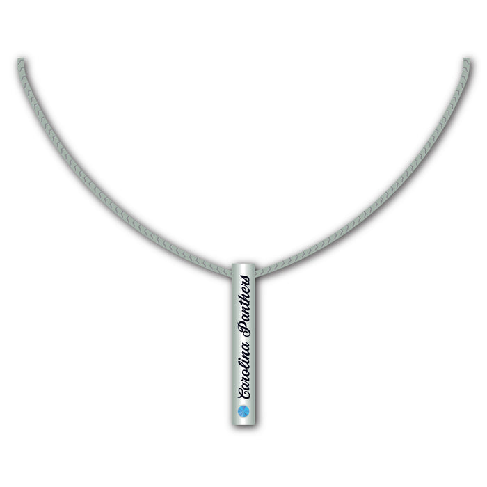 Carolina Panthers Necklace Silver Bar-0