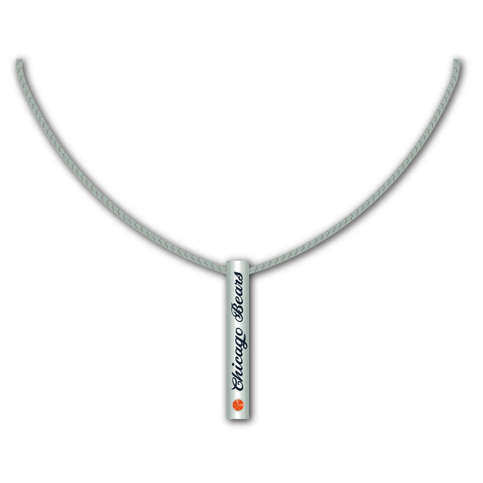 Chicago Bears Necklace Silver Bar-0