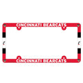 Cincinnati Bearcats License Plate Frame Plastic Full Color Style-0
