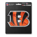 Cincinnati Bengals Decal 5x8 Die Cut 3D Logo Design-0