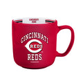 Cincinnati Reds Coffee Mug 15oz Stripe Design-0