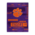 Clemson Tigers Blanket 60x80 Raschel Digitize Design-0