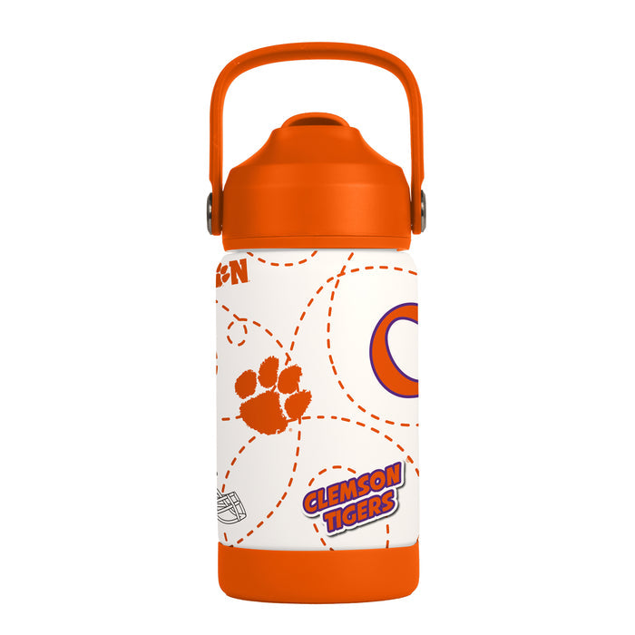 Clemson Tigers Kids Bottle 12oz Stainless Steel Mascot-0
