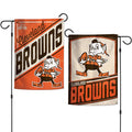 Cleveland Browns Flag 12x18 Garden Style 2 Sided Retro Design-0
