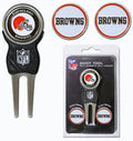 Cleveland Browns Golf Divot Tool with 3 Markers-0