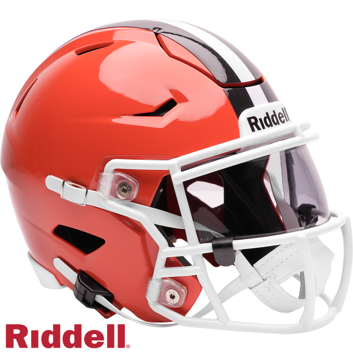 Cleveland Browns Helmet Riddell Replica Mid-Size MIDI SpeedFlex Style-0