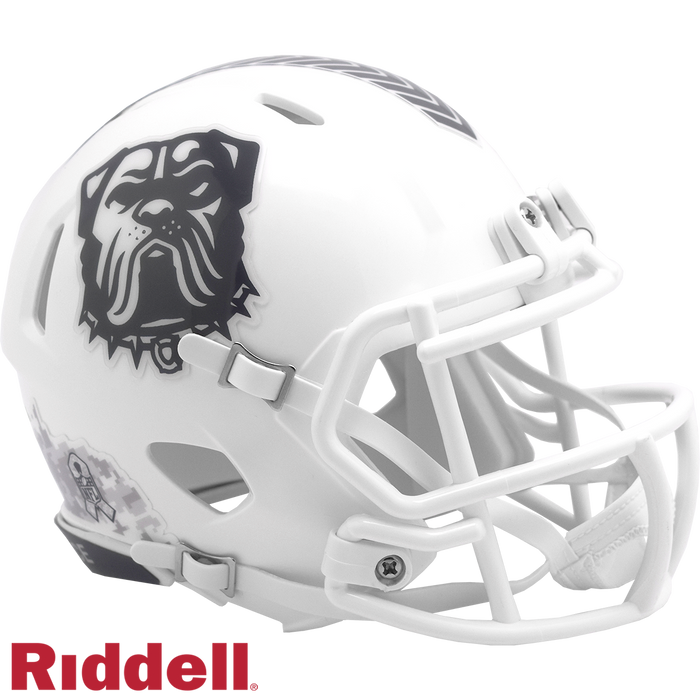 Cleveland Browns Helmet Riddell Replica Mini Speed Style Salute To Service 2024-0