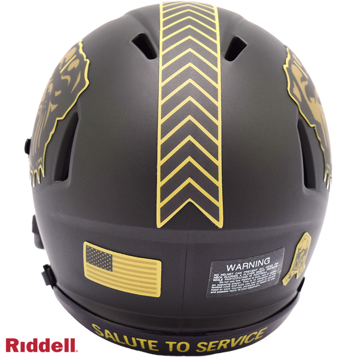 Cleveland Browns Helmet Riddell Replica Mini Speed Style Salute To Service 2025-1