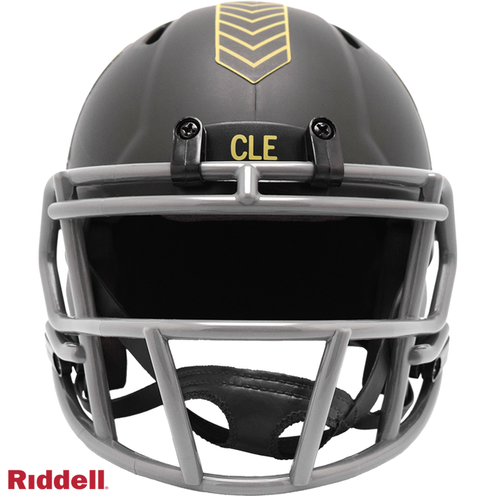Cleveland Browns Helmet Riddell Replica Mini Speed Style Salute To Service 2025-2