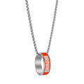 Cleveland Browns Necklace Fashion Ring Pendant Silver-0