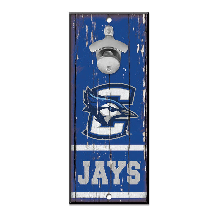 Creighton Blue Jays Sign Wood 5x11 Bottle Opener-0
