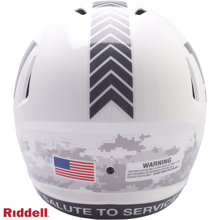 Dallas Cowboys Helmet Riddell Replica Full Size Speed Style Salute To Service 2024-2