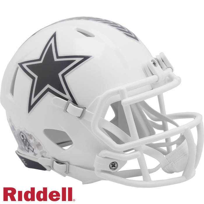 Dallas Cowboys Helmet Riddell Replica Mini Speed Style Salute To Service 2024-0