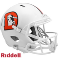 Denver Broncos Helmet Riddell Replica Full Size Speed Style On-Field Alternate 2023 Snowcapped-0