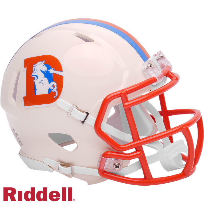 Denver Broncos Helmet Riddell Replica Mini Speed Style Retro Collection-0