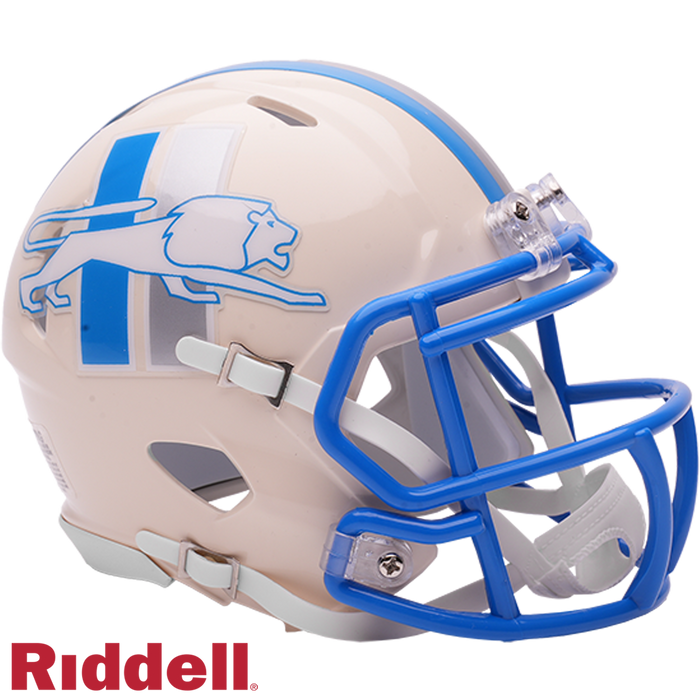 Detroit Lions Helmet Riddell Replica Full Size Speed Style Retro Collection-3