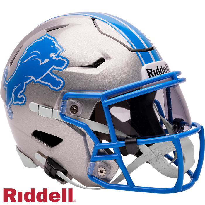 Detroit Lions Helmet Riddell Replica Mid-Size MIDI SpeedFlex Style-0