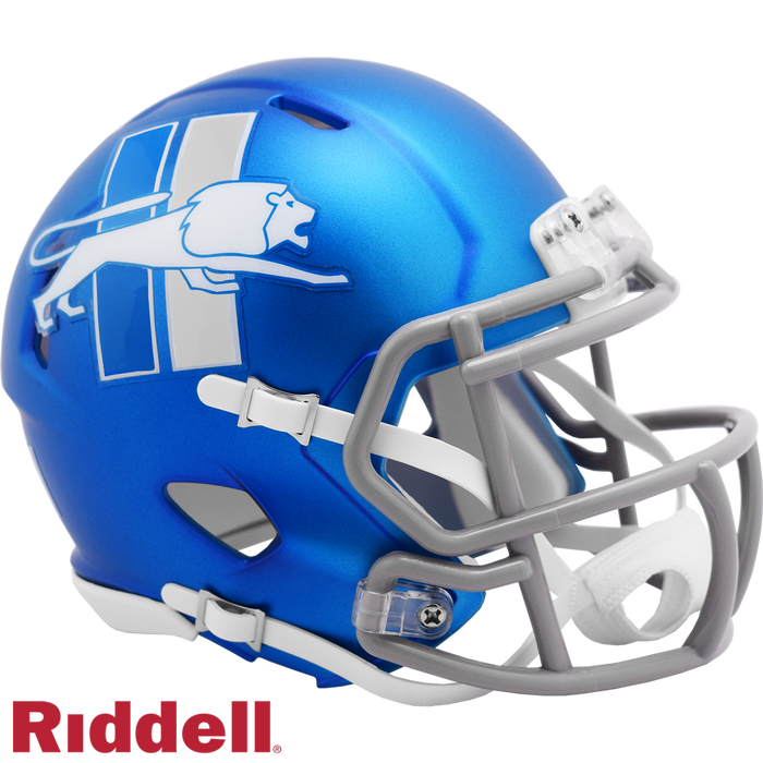 Detroit Lions Helmet Riddell Replica Mini Speed Style On-Field Alternate 2023-0