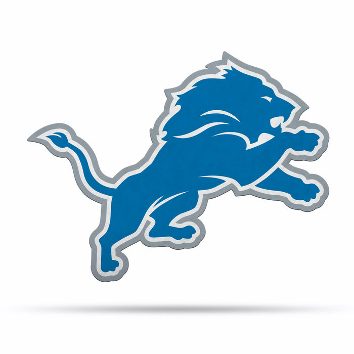 Detroit Lions Pennant Shape Cut Logo Design-0