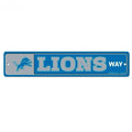 Detroit Lions Sign 3.75x19 Plastic Street Style - Special Order-0