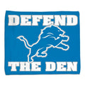 Detroit Lions Towel 15x18 Rally Style Full Color-0