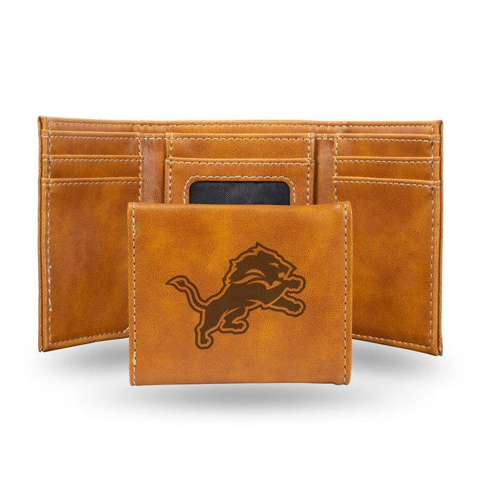 Detroit Lions Wallet Trifold Laser Engraved-0