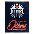 Edmonton Oilers Blanket 50x60 Raschel Signature Design-0