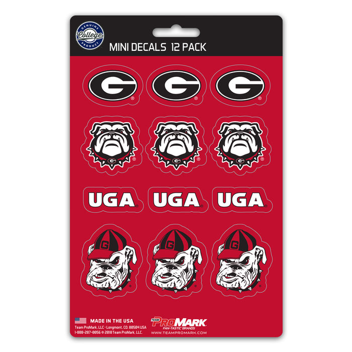 Georgia Bulldogs Decal Set Mini 12 Pack-0