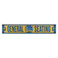 Golden State Warriors Sign 6x36 Wood General Seating-0