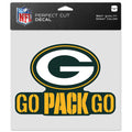 Green Bay Packers Decal 8x8 Perfect Cut Color Slogan-0