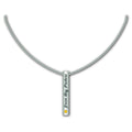 Green Bay Packers Necklace Silver Bar-0