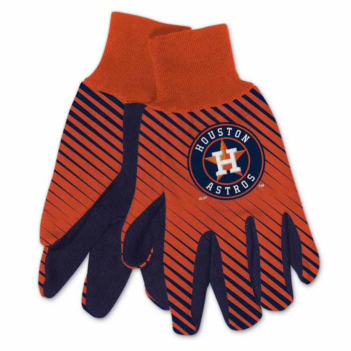 Houston Astros Gloves Two Tone Style Adult Size-0