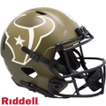 Houston Texans Helmet Riddell Replica Full Size Speed Style Salute To Service-0