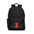 Illinois Fighting Illini Backpack Campus Laptop Black With Navy-0