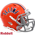 Illinois Fighting Illini Helmet Riddell Replica Mini Speed Style Arched Illini T/B-0